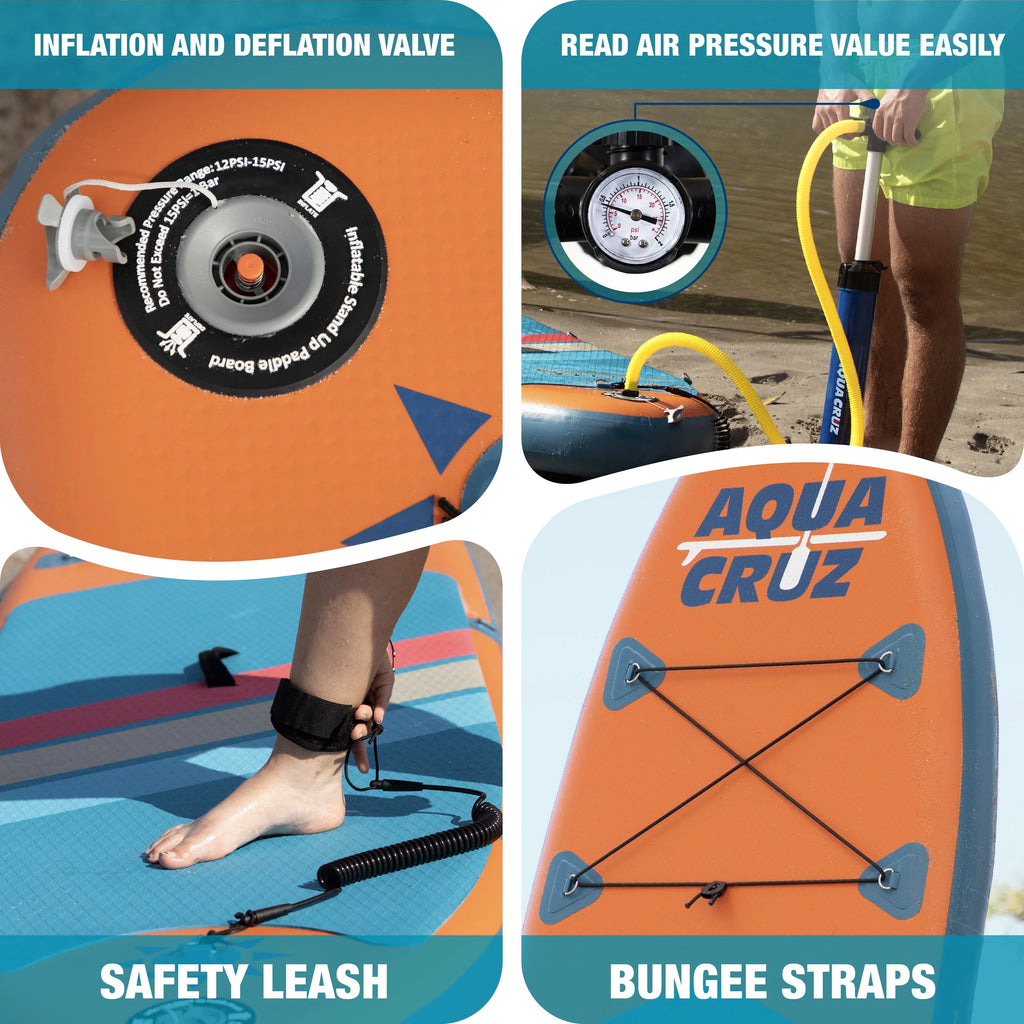 9 ft. Inflatable Stand Up Paddle Board Set with Accessories O61211