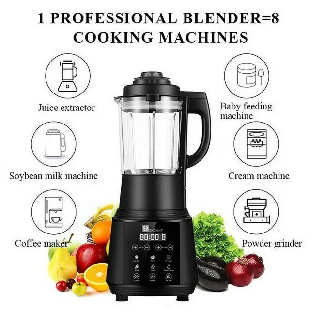 Heating Blender 1.75L Tempered Glass Jar Y4038