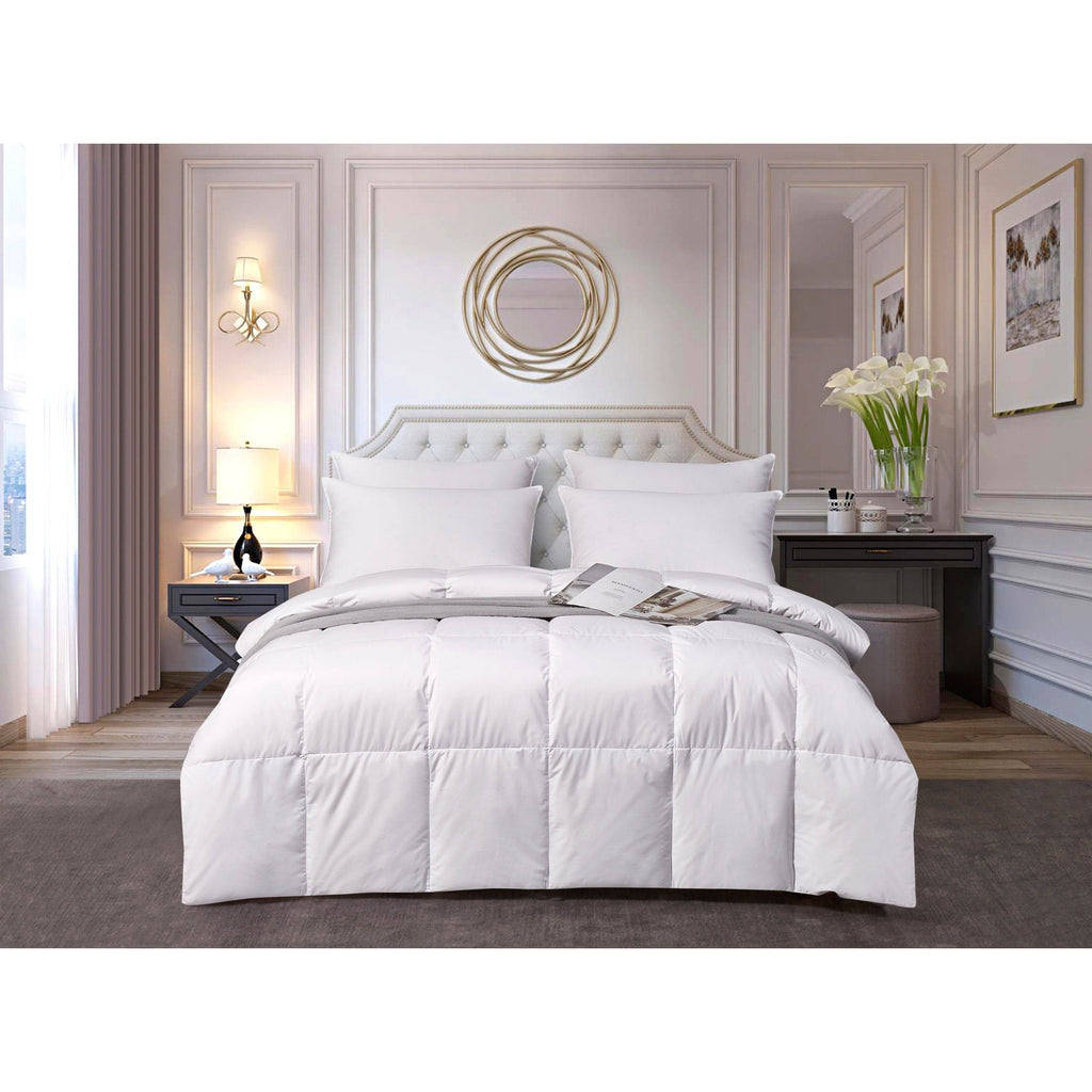 White Down Fiber Comforter King I729