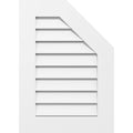 Half Octagon Top Right Surface Mount PVC Gable Vent A2662