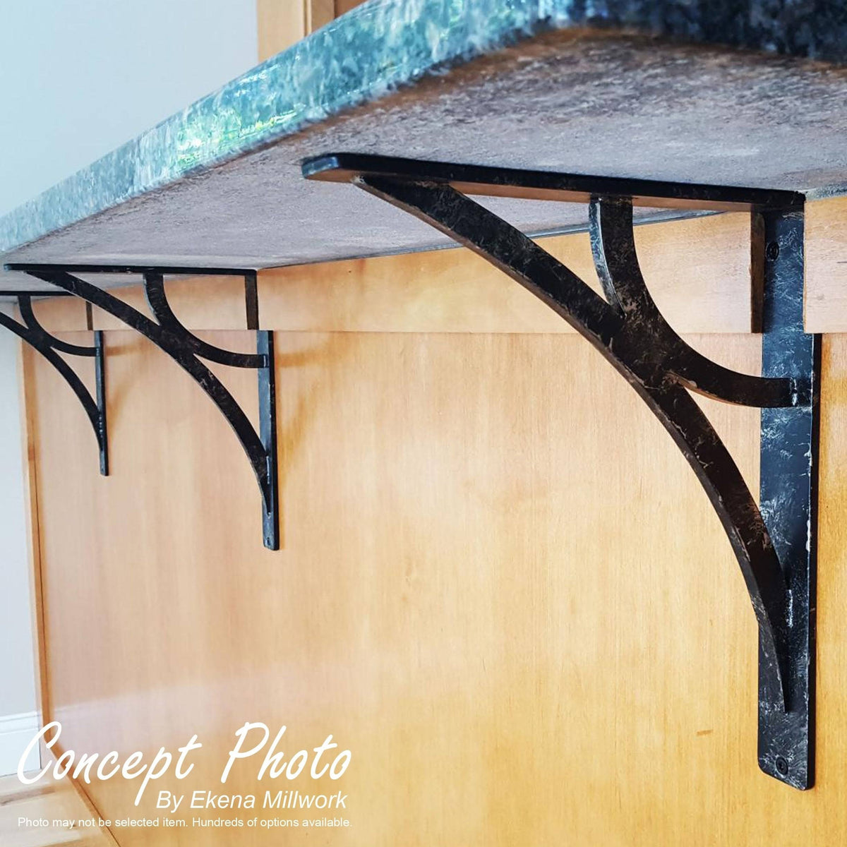 Wrought Iron Bracket Antiqued Pewter S9328