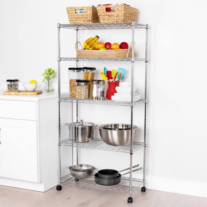 5-Tier Steel Wire Shelving System W3615