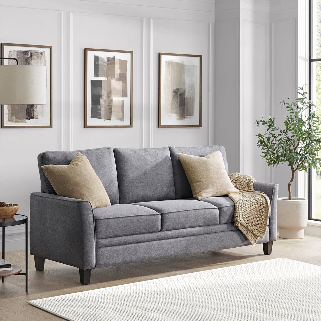 Black 3 Seat Sofa Q77847