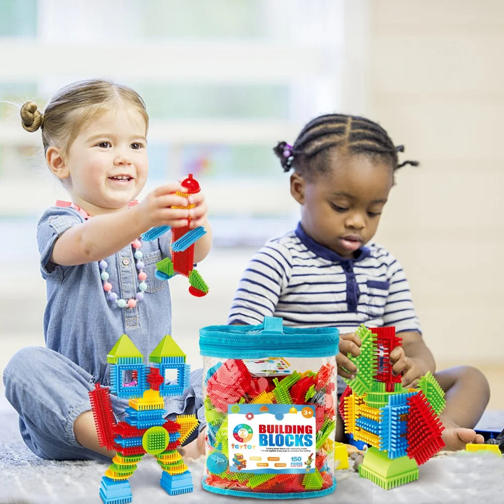 150pcs Bristle Shape 3D Building Blocks Toy Set G2134