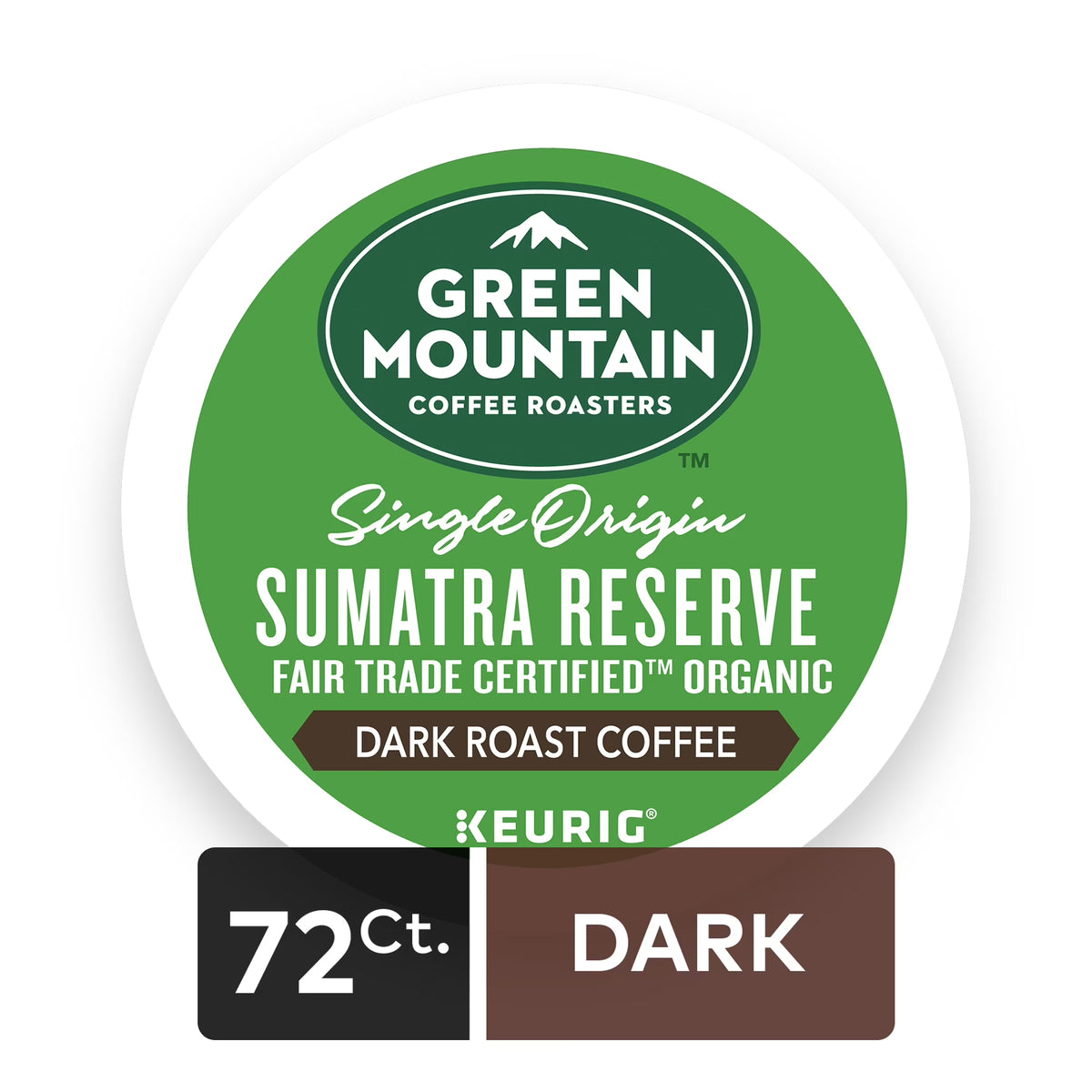 72 Count Dark Roast Coffee K-Cup Pods L1636