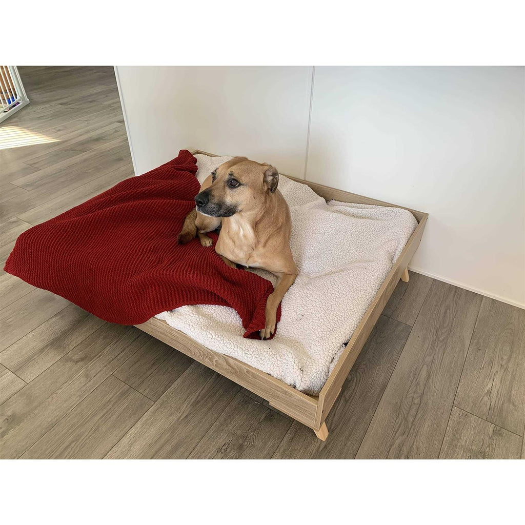 Raised Wooden Dog Bed Frame U5159