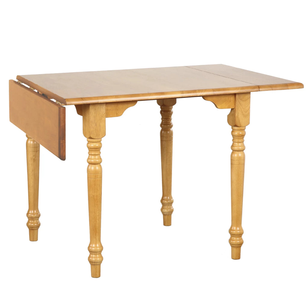 48" Extendable Drop Leaf Light Oak Wood Dining Table W45076