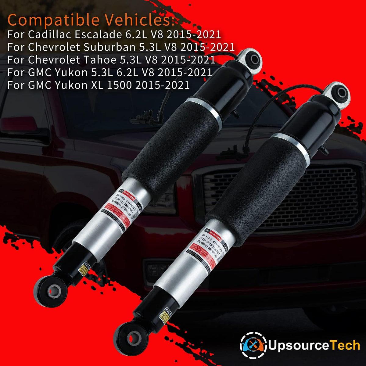 Rear Air Shocks Lift Struts Pair Shock Absorber D10262