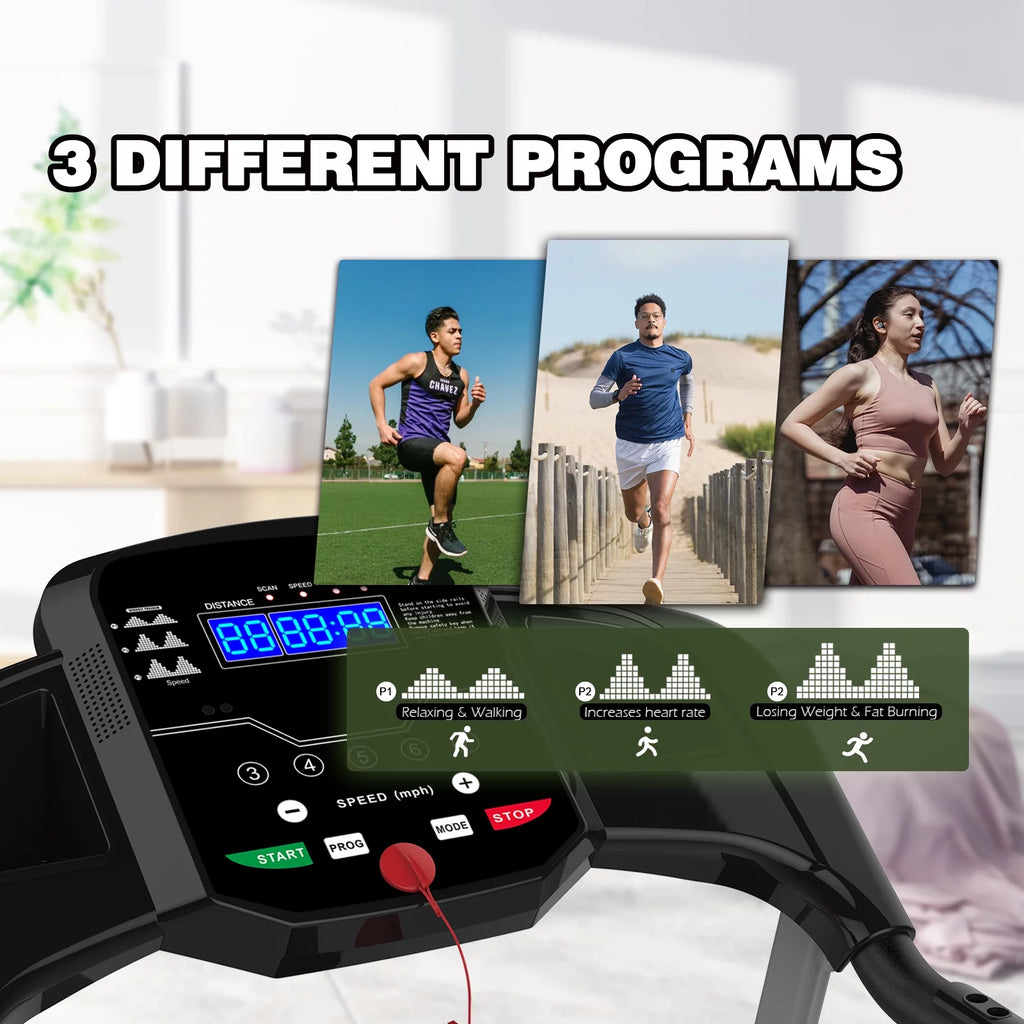 Foldable Electric Treadmill 2.5HP 265LBS Weight Capacity O8682