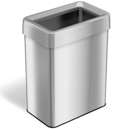 18 Gal Rectangular Open Top Trash Can T864
