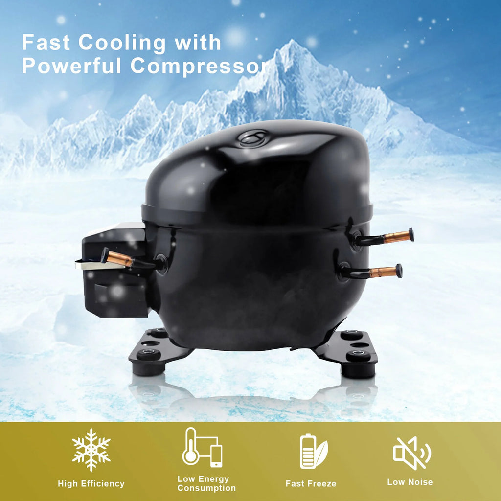 53 Quarts Portable Electric Car Cooler Refrigerator Freezer Compressor Camping A16492