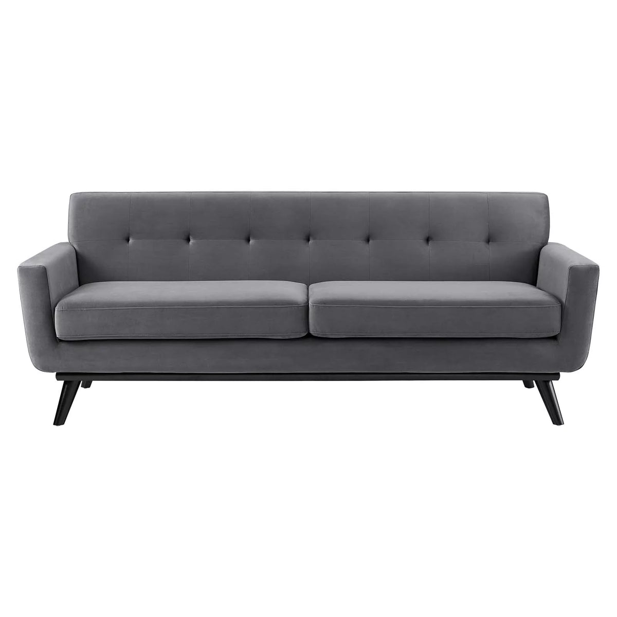 Grey Velvet Sofa Q55605