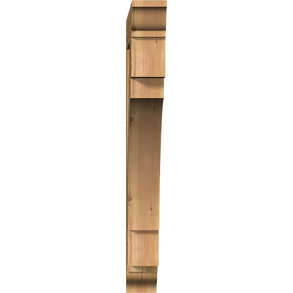 4x22W x 30x22D x 36x22H Traditional Rough Sawn Bracket, Western Red Cedar U5984