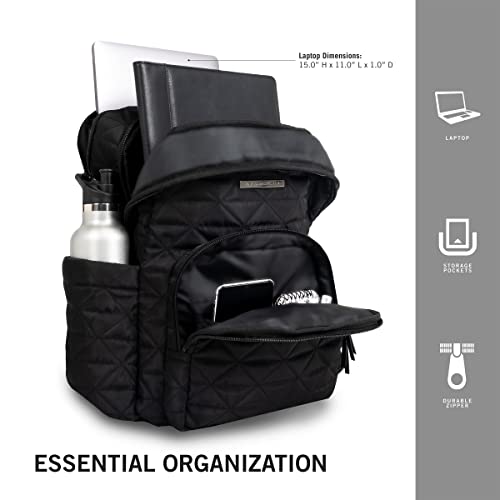 Black 20-Inch Hardside Expandable Spinner Luggage P63217