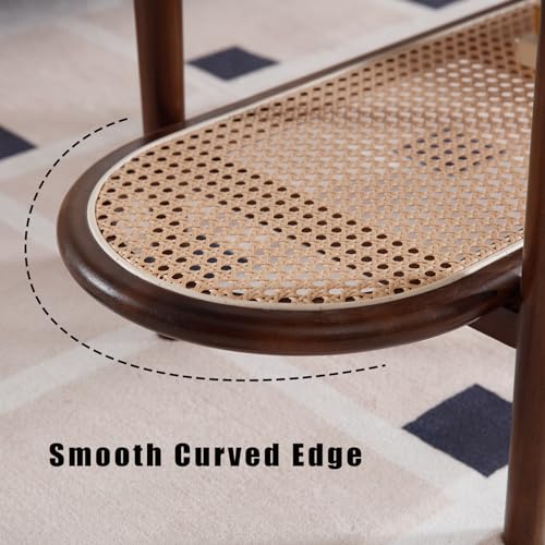 Rattan Wood Mid Century Modern Coffee Table W3848
