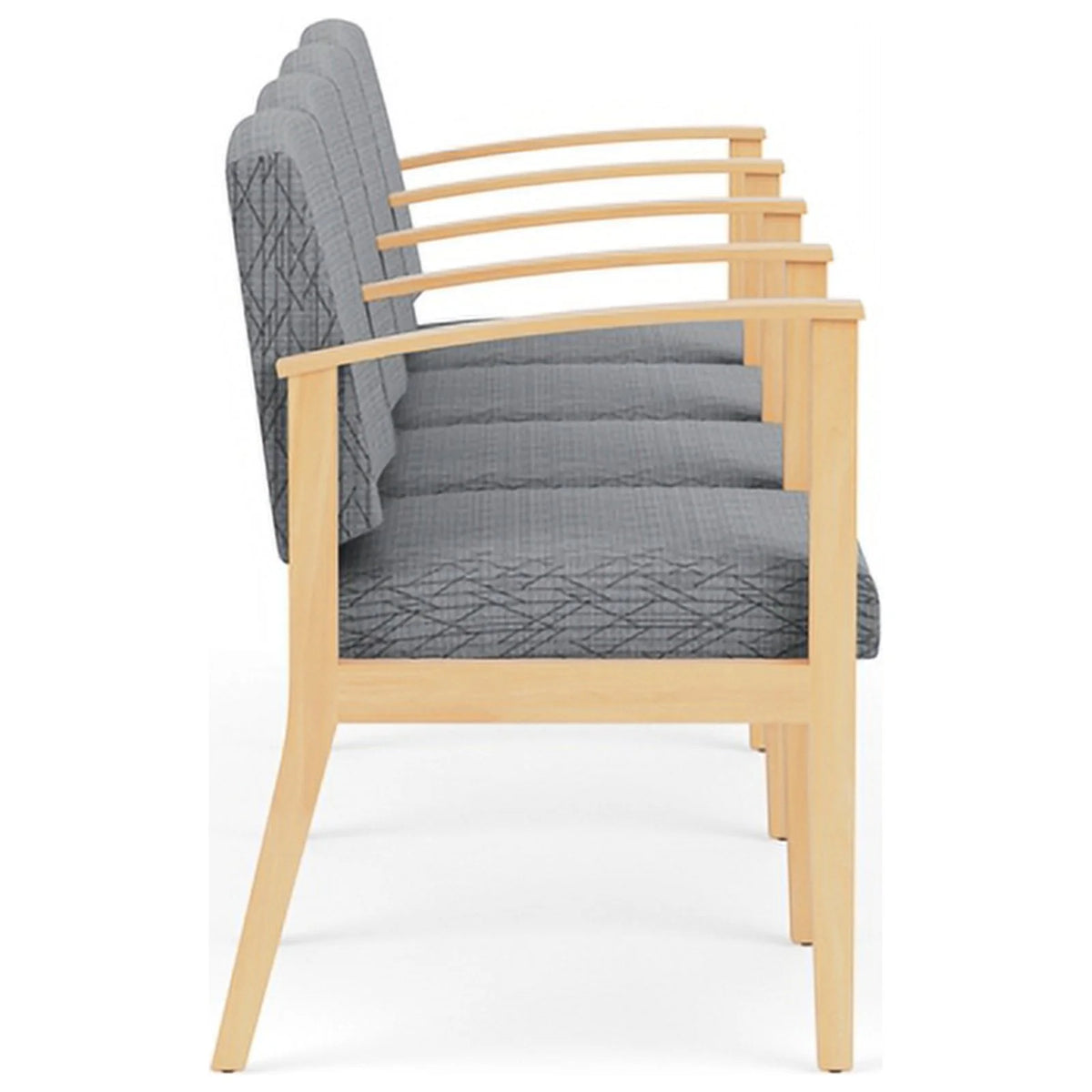 Wood 4 Seat Tandem Seating Q883