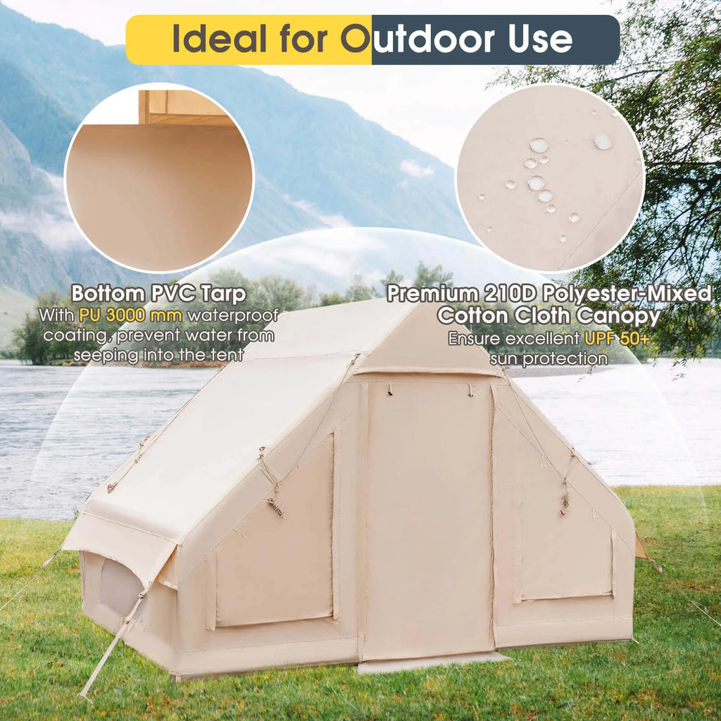 Inflatable Camping Tent 2-6 People Cotton K17992