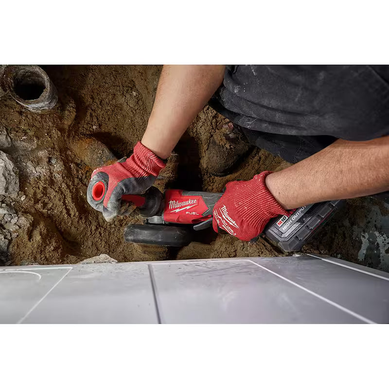 18V Lithium-Ion Brushless Cordless 4-1/2 in./5 in. Grinder and Hammer Drill D7832