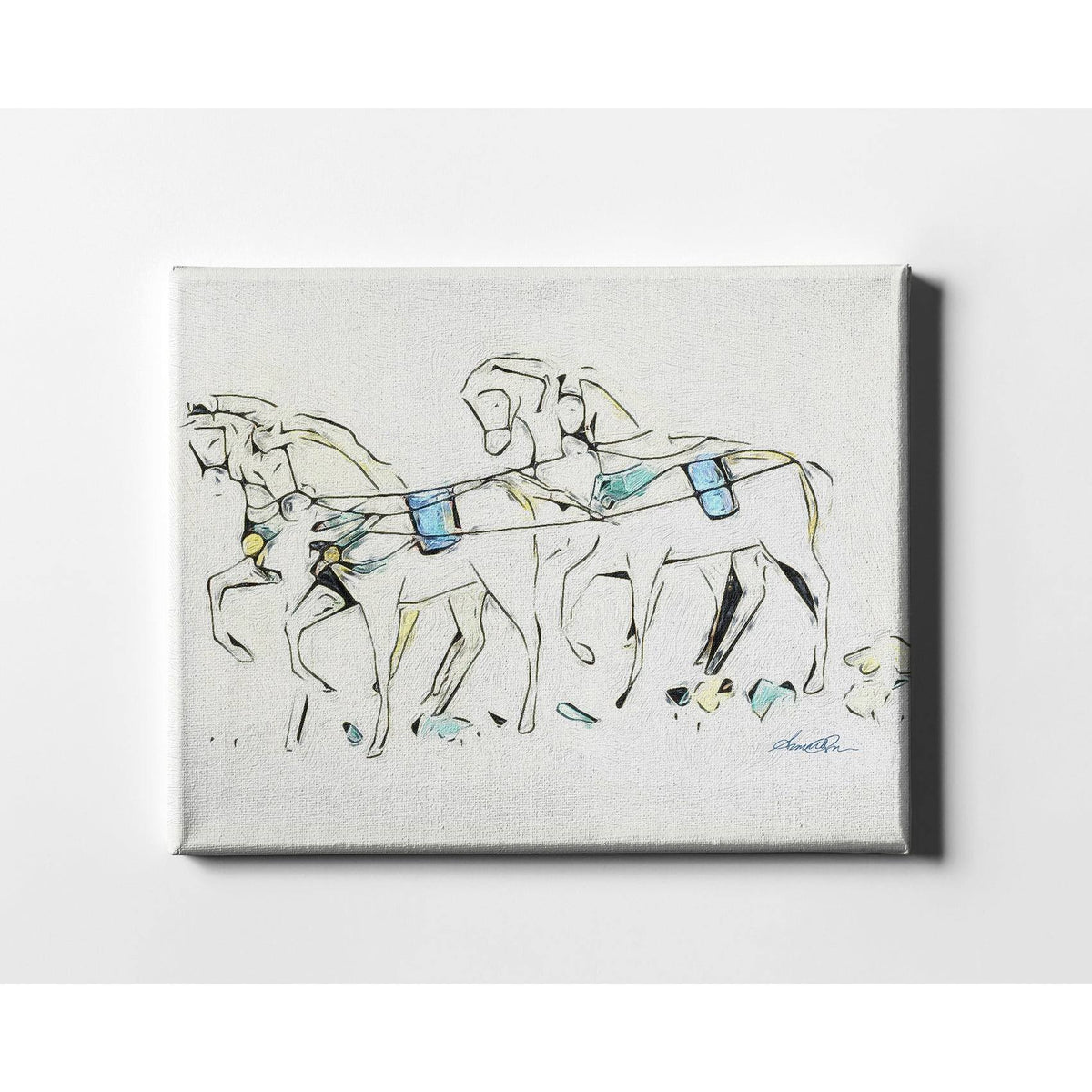 Multi-Color Stretched Canvas J263128