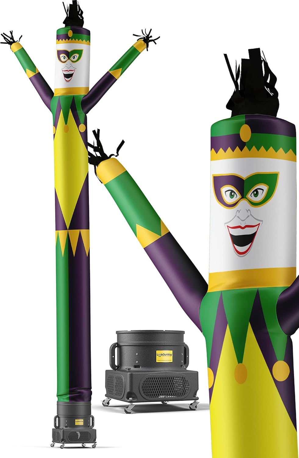 20-Feet Tall Air Dancers Inflatable Tube Man with 1 HP Sky Dancer Blower Q67527