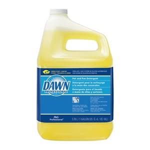 Dawn Dishwashing Detergent, 1 gal, Lemon, PK4 K185