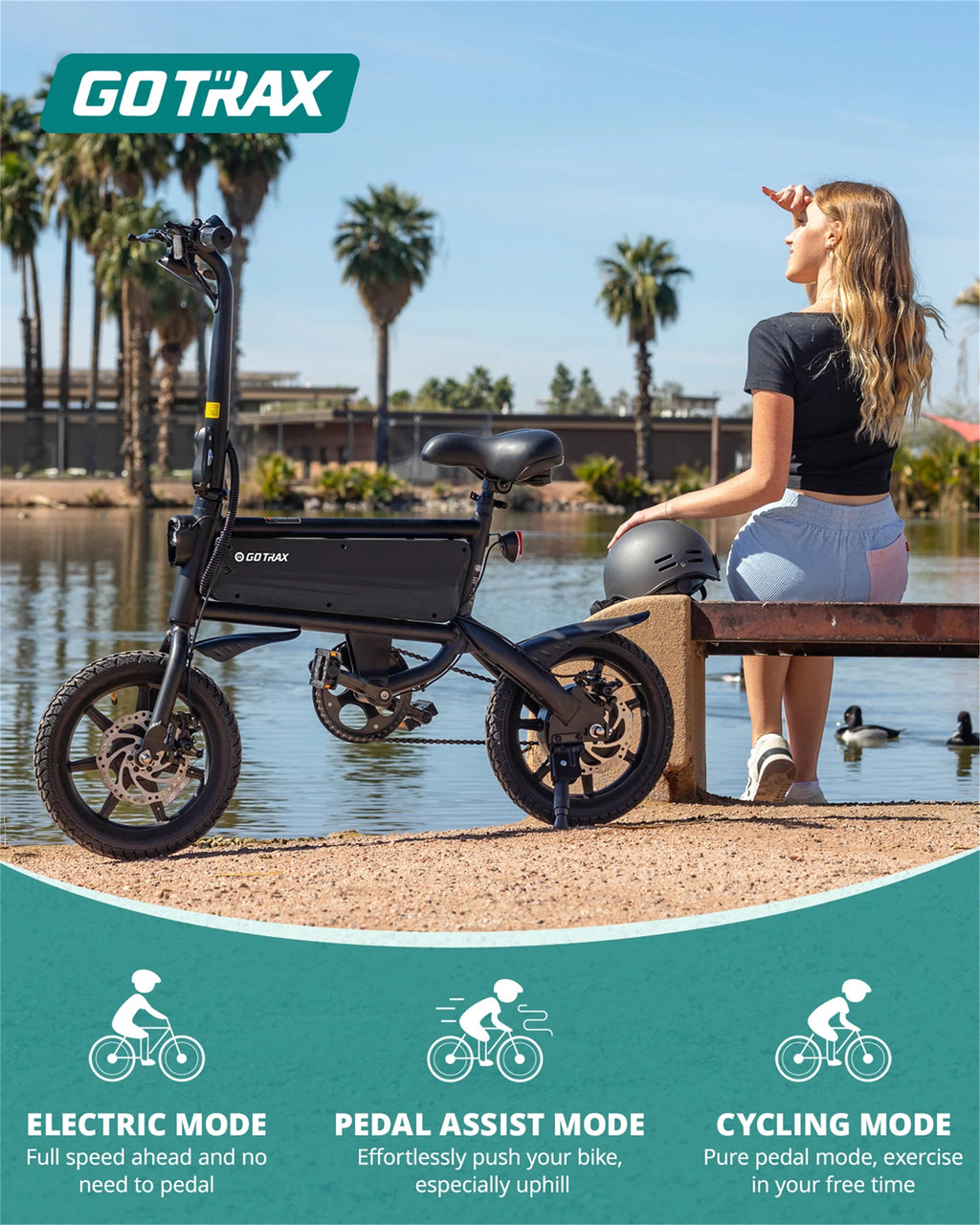 14 Folding Electric Bike 250W 15.5Mph Q593