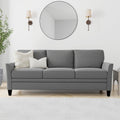 Black 3 Seat Sofa Q77847