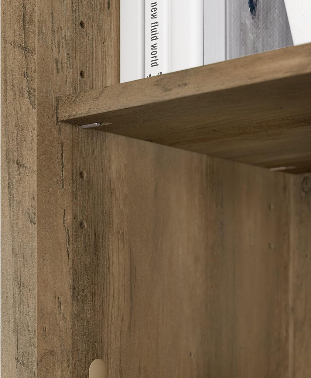 Tall 5 Shelf Bookcase, Reclaimed Pine F1221